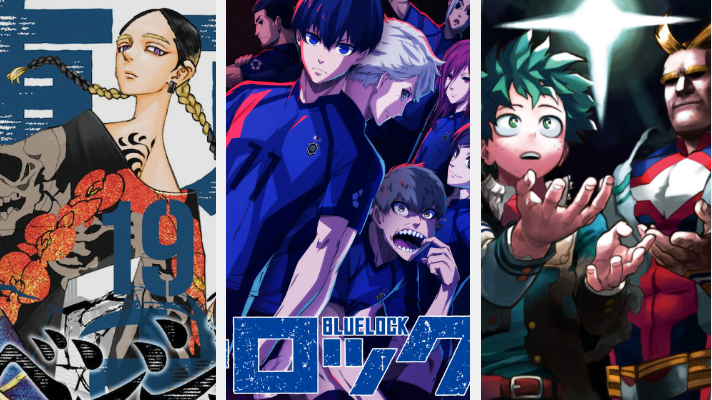 Best Selling Manga 2021, Tokyo Revengers, Blue Lock, My Hero Academia