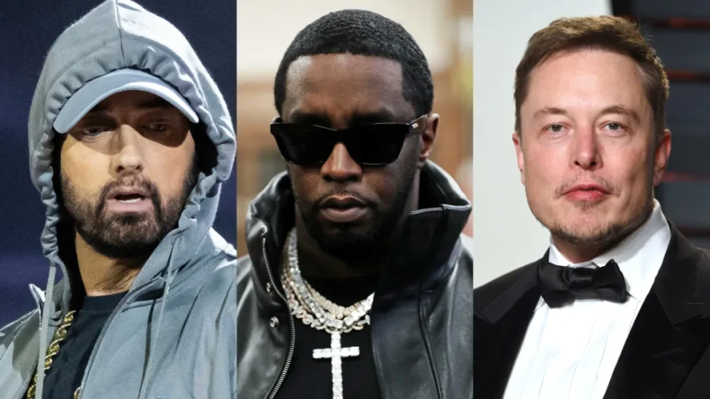 Diddy's "Good Friend" Elon Musk Slams Eminem’s Support for Kamala Harris